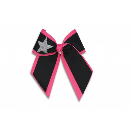 Pizzazz Cheerleader Hairbow zwart/roze Pizzazz Cheerleader Hairbow zwart/roze
