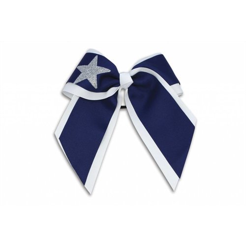 Pizzazz Cheerleader Hairbow wit/donkerblauw Pizzazz Cheerleader Hairbow wit/donkerblauw