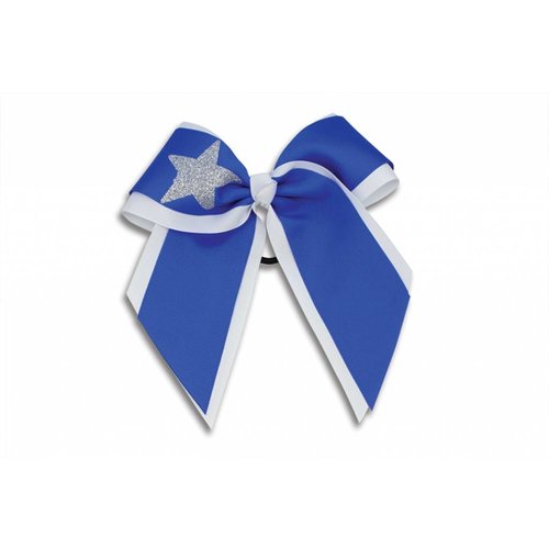 Pizzazz Cheerleader Hairbow wit/blauw Pizzazz Cheerleader Hairbow wit/blauw