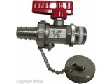 Ponnoplastic Vul aftapkraan vernikkeld 1/2" 05-0019