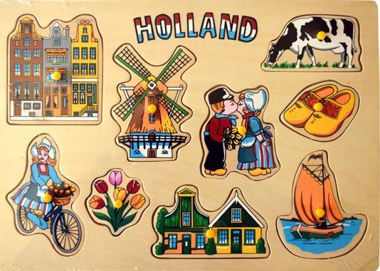 Kinderpuzzel | Puzzelplank | Holland | Kinder kado | Hollands - Typisch Hollands.