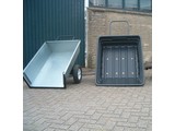 Aanhanger achter Zitmaaier - Frontmaaier of Quad, ook te gebruiken als Handige Handkar, Kiepbare Aanhanger voor Zitmaaier - Frontmaaier of Quad