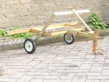 Grindhark 105 Cm achter Zitmaaier - Quad, Grindharken voor het egaliseren en lostrekken van Grind en Gravel.