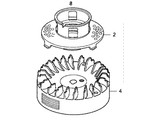 Startercup (hoge uitvoering) voor Honda GXV160 Motoren met 5,5 Pk, Grasmaaiers, Benzinemaaiers, Loopmaaiers.