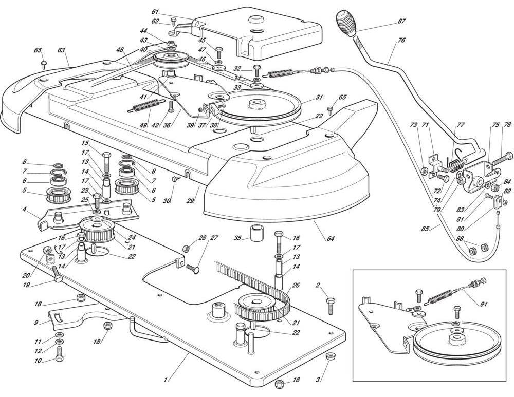 Kap voor Afdekken Poelie bij CastelGarden - Honda - Stiga ... honda 2113 belt diagram 