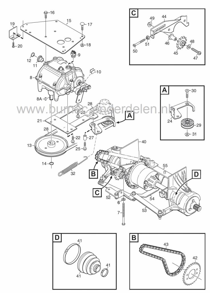 Poulie pour tracteur tondeuse Stiga (1134-3035-01) Villa 85M