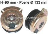Elektromagnetische Mes inschakeling Koppeling, Elektrische Koppeling Warner Alko, Solo en Brill Zitmaaier T13-92 LUX, T102, Comfort T950, Comfort T1000, Comfort T1500, Comfort T2000 HD, T15-102 Marina, T17-102 HD, Classic T1000HR, Classic T920 HR, Cooper