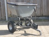 Professionele Kunstmeststrooier 90 Kg Inhoud voor Achter de Zitmaaier, Frontmaaier, Quad of Trekker Sectoraal Instelbaar