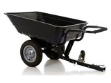 Aanhanger achter Zitmaaier - Frontmaaier - Quad of als Handige Handkar, Degelijke Kunstof Aanhanger voor Zitmaaier, Frontmaaier, Quad Kiep Aanhanger past door een Deur van 80 Cm