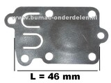 Membraan voor Briggs and Stratton Motoren met 3 - 5 PK en een Horizontale Krukas op Tuinfrees, Waterpomp, Aggregaat, Houtversnipperaar, Kooimaaier, Trilplaat, Generator, B&S, B en S, Membraam, Menbraan