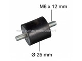 Vibratie Demper AS-MOTOR 21AH1, 21AH8, 21-165/3, 26AH8, 26AH9/3, 26/50, 27/3 Enduro, 28/3 Enduro, 28/4 Enduro, 28/4 Enduro Kat, Ruwterreinmaaier - Klepelmaaier - Grasmaaier, Ophangrubber - Trillingsdemper - Anti Vibratie Rubber