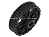 Getande Poelie HUSQVARNA Rider 15-V2 - Rider 155 - Rider 16 - Rider Pro 15 - Rider Pro 15-V2 - Rider Proflex 18 - Rider Proflex 21, Maaidekpoelie voor Frontmaaier - Zitmaaier Husqvarna - Jonsered - Partner - McCulloch - Lazer - AYP