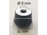 Anti Vibratierubber STIHL 050 - 051 - 075 - 076 - TS50 - TS510 - TS760 Motorzaag, Kettingzaag, Bandenslijper, Motorslijper, Doorslijper, Vibratiedemper, Ophangrubber, Trillingsdemper, Trilling Demper, Viking