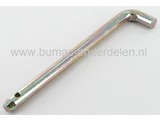 Pen voor Deflector CASTELGARDEN - STIGA - ALPINA - MOUNTFIELD, Pin voor Bevestiging Zijuitworp Deflectoren 98 en 108 Cm Zitmaaier - Tuintrekker