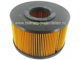 Luchtfilter voor Hatz 1B40 - 1B40W - 1B40V - 1B50W - Park Diesel 4WD - Park Pro Diesel Motoren op Frontmaaier, Zitmaaier, Tuintrekker