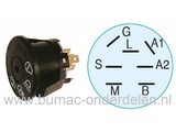 Contactslot voor Husqvarna - Roper - MTD - Wizard - Murray - John Deere - AYP en Lazer, Sleutelcontact voor Zitmaaiers en Frontmaaiers, Mtd P155AME