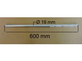 As voor Aanhanger 11-000 Wielas 600 mm, 200 Kg, As voor Aanhanger achter Zitmaaier Frontmaaier Quad Tuintrekker