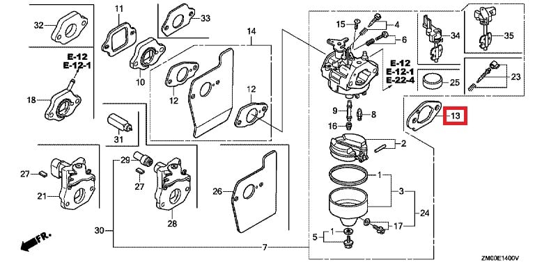 Honda Gcv 160 Parts Diagrams