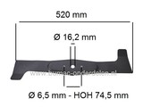 Linker Maaimes 52 Cm voor Snapper - Simplicity en Viking Zitmaaier met 40 Inch = 102 Cm Achter Opvang Maaidek, Simplicity Regent XLRD, Snapper Phonix PXT