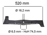 Rechter Maaimes 52 Cm voor Snapper - Simplicity en Viking Zitmaaier met 40 Inch = 102 Cm Achter Opvang Maaidek, Simplicity Regent XLRD, Snapper Phonix PXT