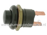 Druk Schakelaar - Startknop 12 V - 20 Amp, 24 V - 15 Amp Draad 22 mm, Buiten Ø 27 mm, 2 Stekker aansluitingen voor Zitmaaier - Trekker - Frontmaaier - Quad - Aggregaat