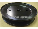 Maaidekpoelie HUSQVARNA LT2216 - LT2217 - LTH18538 Zitmaaiers, Poelie voor Maaidek Aandrijving bij Husqvarna, Lazer, Jonsered, Partner, AYP, McCulloch, Wizard, Yardpro, Craftsman Zitmaaiers, Frontmaaiers, Tuintrekkers, Riemschijf, Pouly