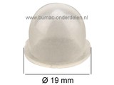 Primer - Balg voor Walbro Carburateur op Kettingzaag, Bosmaaier, Bladblazer, Heggenschaar Benzinepomp, Benzine opvoer Pomp Stihl, Alko, Echo, Jonsered, Husqvarna, McCulloch, Stiga, Castelgarden, Honda, Viking, Oleo Mac, Partner, Dolmar, Makita, Hitachi ,