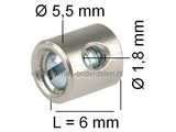 Schroefton voor Kabel T/m Ø 1,8 mm Geleverd per 4 Stuks voor Remkabel - Gaskabel - Koppelingskabel - Chokekabel - Motorremkabel - Stuurkabel op Grasmaaier - Zitmaaier - Frontmaaier - Brommer - Quad - Minikraan - Shovel - Scooter