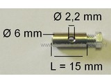 Schroefton 4 Stuks voor Kabels T/m Ø 2,2 mm Bevestigingsnippel voor Brommer, Scooter, Quad, Trekker, Auto, Grasmaaier, Zitmaaier, Frontmaaier, Minikraan, Shivel, Bobcat, Trilplaat van Stiga, MTD, Husqvarna, Honda, Iseki, Kubota, Revo, Neuson, Takeuchi, Wa