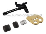 Briggs and Stratton Chokeas met Klep en Veer Compleet voor Nikki Carburateur onder andere 5208075 en 5208077