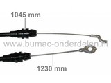 Motorremkabel Castelgarden Loopmaaiers met Briggs & Stratton Motor, Stiga, Alpina, Mountfield, Castel Garden Motorremkabels Grasmaaiers, Duwmaaiers, Motorstopkabels GGP met B&S Motor