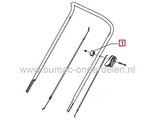Kabelsteun voor Alko, Brill, Solo Grasmaaiers, AL-KO Klem voor Bevestigen Bedieningskabels aan Duwboom van Loopmaaiers, Gazonmaaiers, Kunststof Kabelklemmen, Alko 4.64P-S Classic, XAL Classic 464PS