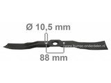 Maaimes 53 Cm HONDA Gazonmaaiers Modellen HRB215, HRB216, HRB217, HRM215, HRR216, HRT216, Grasmaaierbladen Honda Loopmaaiers, Duwmaaiers, Cirkelmaaiers, Maaimessen HONDA HRB 215, HRB 216, HRB 217, HRM 215, HRR 216, HRT 216, Grasmaaiermessen voor Honda
