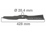 Maaimes 42,8 Cm voor Iseki Frontmaaiers SSM48, SF200, SF230, SG153 en SG173, ISEKI Maaimessen voor Zitmaaiers, Tuintrekkers, Mini-Trekkers, Zitmaaiermessen, Maaibladen Iseki Mini Tractoren SSM 48, SF 200, SF 230, SG 153, SG 173