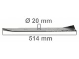 Mes 51,4 Cm voor Iseki Frontmaaiers, Zitmaaiers, Tuintrekkers, Maaibladen ISEKI Modellen FM 150 H en FM 150 S, Frontmaaiermessen Iseki FM150H, FM150S, Maaimessen voor Tuintrekkers, Mini Tractoren met ISEKI Maaidek type FM