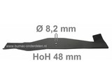 Mes Links 71 Cm Iseki Zitmaaiers SCMA 54 M, SXG 19, SXG 22, ISEKI Linker Maaimessen voor Tuintrekkers, Mini Tractoren, Frontmaaiers, Zitmaaiermessen Iseki, Maaibladen 71 Cm ISEKI
