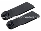 Messet 9,5 Cm KLIPPO Grasmaaiers, Maaimesjes voor Klippo Excellent, Kommun 4.2, Pro 4 OHV, Gazonmaaiers, Loopmaaiers, Cirkelmaaiers, Klippo Set van 2 Messen, Maaimesset 2 Stuks KLIPPO Gazonmaaiers, Duwmaaiers, Grasmaaierbladen