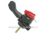 Universele Gashendel met Stopknop voor Grasmaaier, Tuinfrees, Motor Kruiwagen, Hakfrees, Verticuteermachine, Kantensnijder, Trilplaat, Trilspaan, Versnellingshendel, Versnellingshandvat