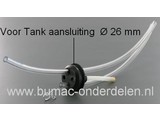 Tank Rubber - Doorvoerrubber voor Stiga - Castelgarden - Alpina en Mountfield Bosmaaier BJ335 - BJ345 - XB34 - XB35DS - XB36 - XB41 - XB435H - XB435HD - XB43DS - XB43FS - XB45P - XB45FP - XB51DS - XB51FS - XB55P -XB5