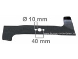 Maaimes 39 Cm voor Kynast Elektromaaiers Aero Power EB404, EB40U, V40, Aero Standard EB 404, EB 40 U, V 40, Turbo Luxus/Power/Standard EB-404, EB-40-U, V-40 Elektrischemaaiers, Maaimessen KYNAST Electromaaiers, Elektrischegrasmaaimachines, Kynast Maaiblad