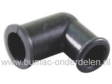 Elleboog voor Ontluchting van Briggs and Stratton Motor met Horizontale en Verticale Krukas onder andere Sprint - Classic en Quattro en 091200, 092200, 093300, 093400, 094000, 094200, 094300, 095200, 095300, 095400, 096300, 097300, 097400, B&S Ontluchter