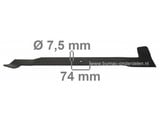 Maaimes Links 61,7 Cm MTD, CubCadet, Bolens, Yardman, Gutbrod, White, Wolf Zitmaaiers, Frontmaaiers, Tuintrekkers, Linker Zitmaaiermessen CUB CADET RBH 1200, Maaibladen