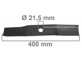 Maaimes 40 Cm Murray 46 Inch, 117 Cm Zitmaaiers met 3 Messen, Maaibladen voor MURRAY en NOMA Maaiers met 46" (117 cm) Maaibreedte met 3 Messig Maaidek, Maaimessen voor Zitmaaiers, Frontmaaiers, Tuintrekkers, Mini Tractoren