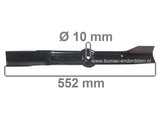 Maaimes 55,2 Cm voor AMF en NOMA Zitmaaiers met 42, 43 Inch Maaibreedte, Messen Ariens, Gravely, Snapper, Murray, Simplicity Tuintrekkers, Minitractors, Maaibladen voor 42", 43" Maaiers