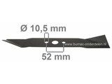 Mes 32,5 Cm voor Electromaaiers van EFCO - EMAK - OLEO MAC, Grasmaaiermessen voor Elektrische Gazonmaaiers, Maaibladen Efco, Emak, Oleo-Mac K35, PR35, PR35E, PR35R, PR35S Electrische Grasmaaimachines, Maaimessen voor Elektromaaiers