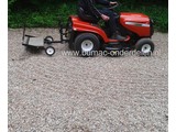 Grindhark 76 Cm met 4 Cm Tandveer Breedte achter Zitmaaier - Frontmaaier of Quad, Gravelhark - Grindhark voor het Diep Lostrekken van het Grind of Gravel om het hierna optimaal te kunnen Egaliseren.