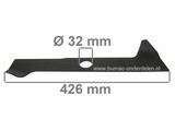 Maaimes 42,6 Cm Sabo, John Deere 43 Cm - 17" Grasmaaiers, Gazonmaaiermessen JOHNDEERE, SABO Benzinemaaiers, Motormaaiers met 43 Cm Maaibreedte, R43, 43-4 Economy, 43-4 Special/Standard, 43-40, 43-4TH Centura Classic, 43-ESH, 43-OHC Classic, Turbo Star 43