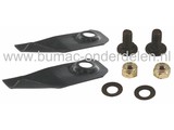 Mestips 12,3 Cm Victa Series 70 en 80 Grasmaaiers, Set van 2 Maaimessen met Bouten en Moeren voor VICTA Benzinemaaiers, Loopmaaiers, Gazonmaaiers, Messet van 2 Stuks voor Victa Series 70 & 80 vanaf Bouwjaar 1974