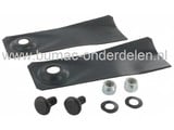 Victa Messet 17 Cm voor Grasmaaiers Pro 550 - Super 600 - Super 24", Mestipset van 2 stuks met bouten en moeren voor Loopmaaiers, Grasmaaimachines, Benzinemaaiers van VICTA, Maaimesjes Set van 2 met Bevestiging voor Victa Maaiers