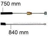 Koppelingskabel voor Atco - Qualcast en Allett Kensington Kooimaaiers, Kabel voor Aandrijving van de Wals - Rol bij Atco Balmoral B14 - B17 - B20, Qualcast Classic Petrol Punch 30S - 35S en 43S, Allett Kensington 14K - 17K en 20K Kooimaaiers